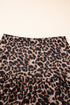 Reversible Leopard Floral Ruffle Hem Southern Maxi Skirt
